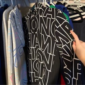 Champion Reverse Weave ‘All Over’ Hoodie Black